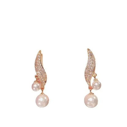 Crystal Long Drop Earrings for Weddings"