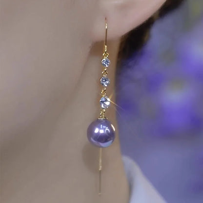 Fashion Golden Lines Long Tassel Earrings for Women