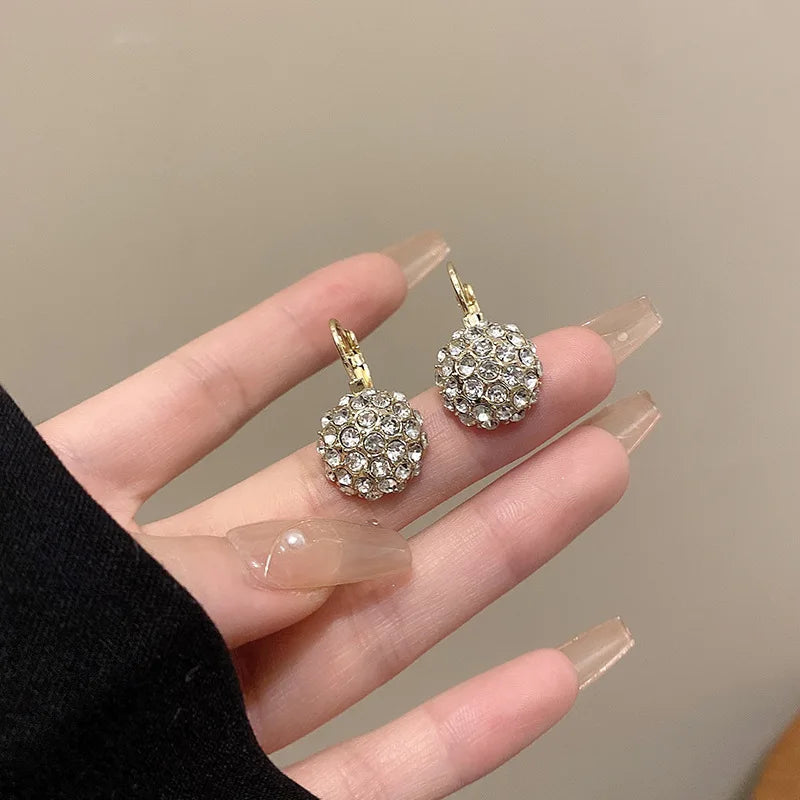 Rhinestone Ball Earrings - Versatile for Weddings, Parties, or Everyday Wear