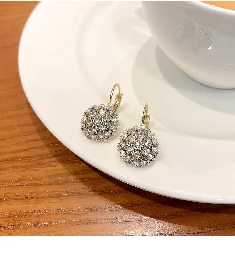 Rhinestone Ball Earrings - Versatile for Weddings, Parties, or Everyday Wear