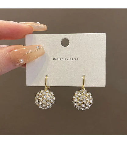 Rhinestone Ball Earrings - Versatile for Weddings, Parties, or Everyday Wear