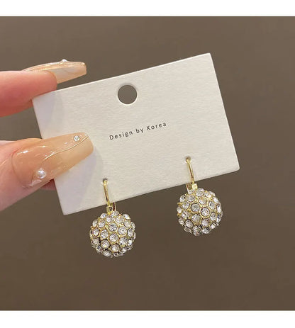 Rhinestone Ball Earrings - Versatile for Weddings, Parties, or Everyday Wear